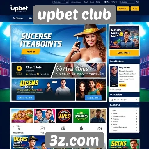 Interface e usabilidade do site upbet club